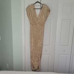 Gold Sequin Gown